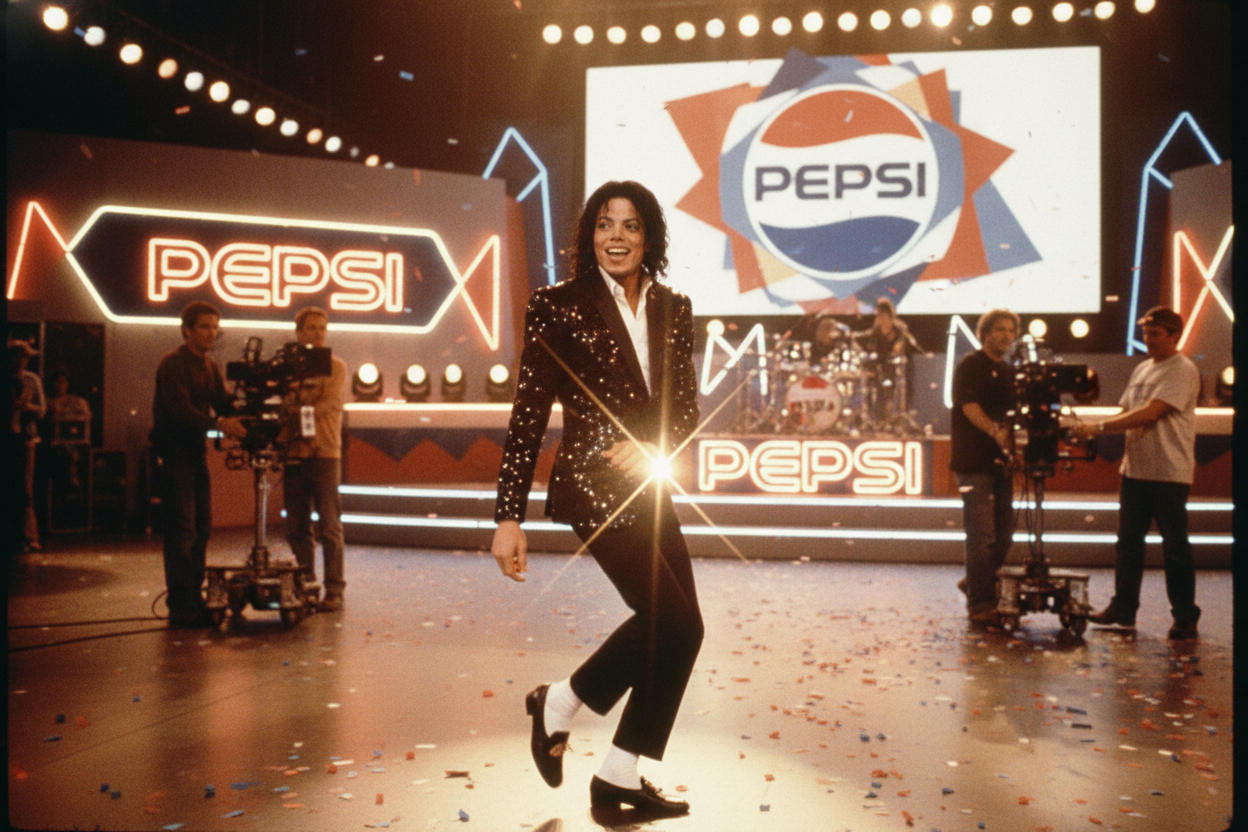 O que aconteceu com Michael Jackson na Pepsi?